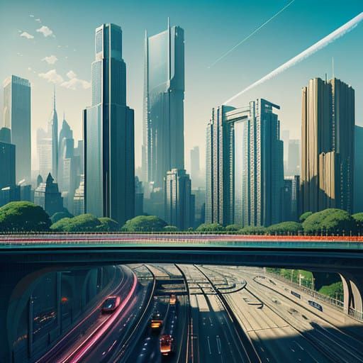 Dystopian Metropolis Unfolds in Cyberpunk Style