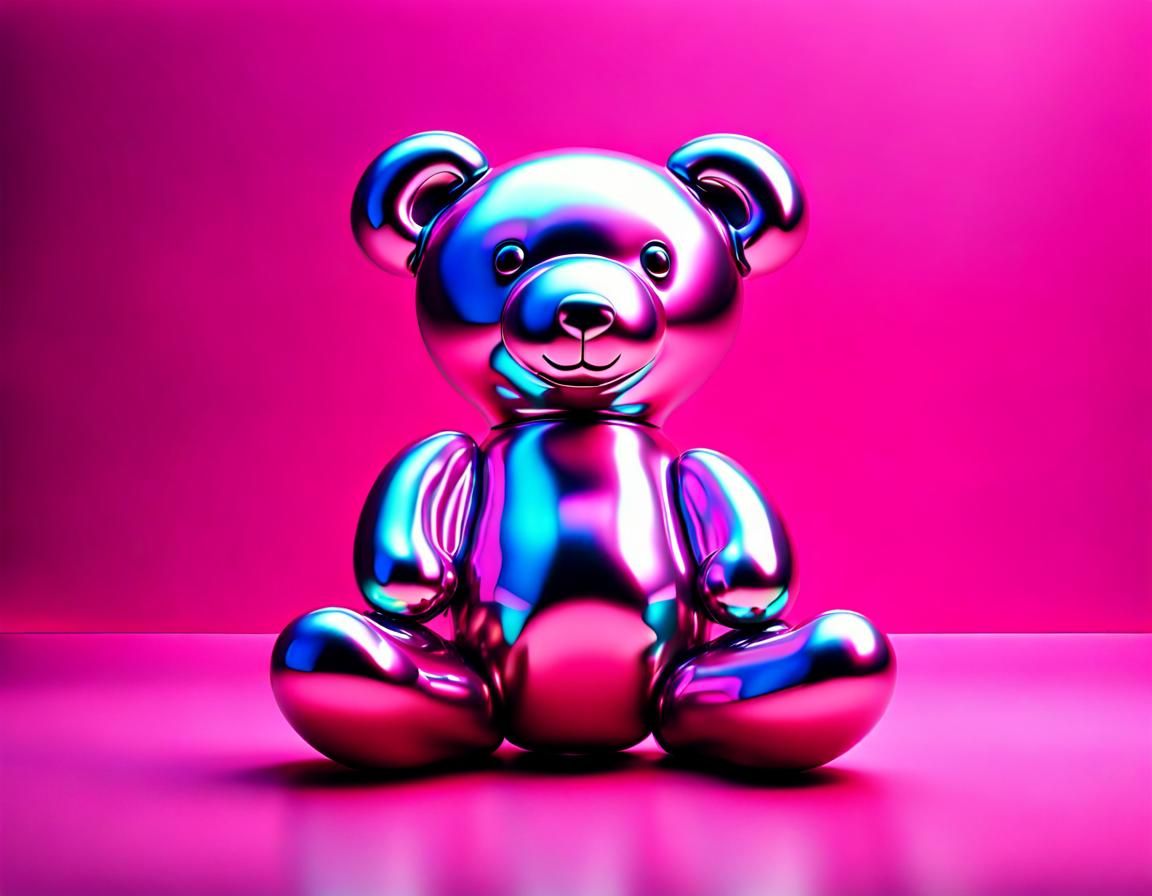 purple teddy bear