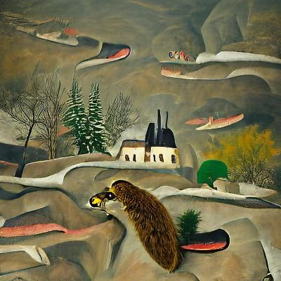 Platypus Hunting in Alpine Village Stream