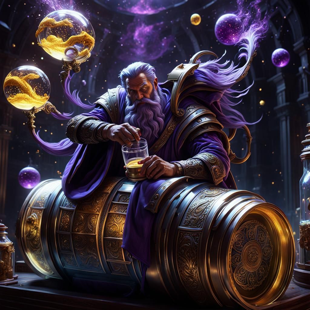 God Drinks Universe: Dark Fantasy Concept Art