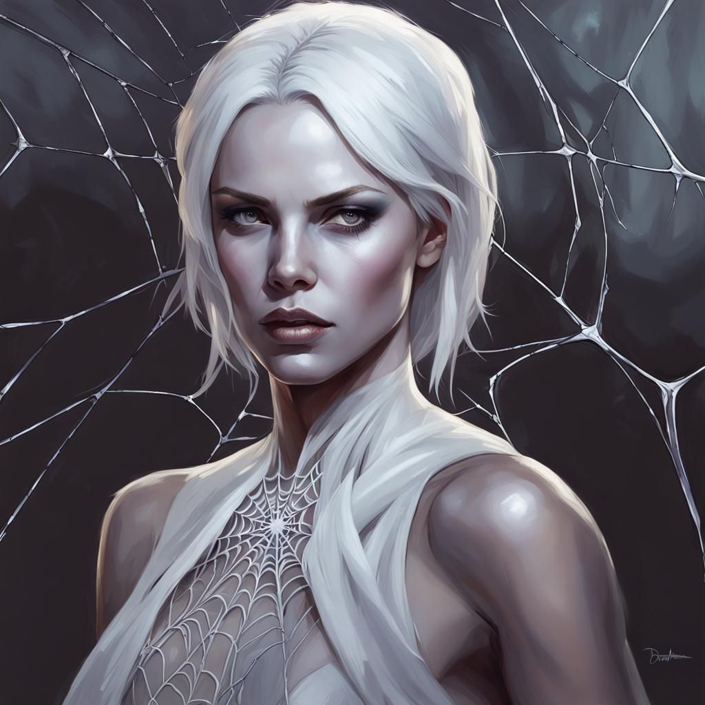 Charlize Theron as Drow Elf Portrait