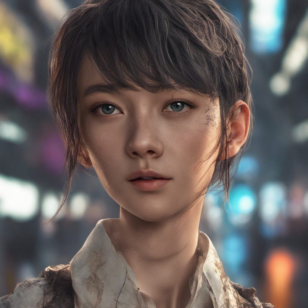 Detailed Hyperrealistic Portrait in Deep Color