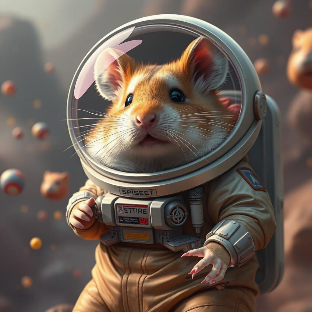 Fantastical Hamster Space Explorer