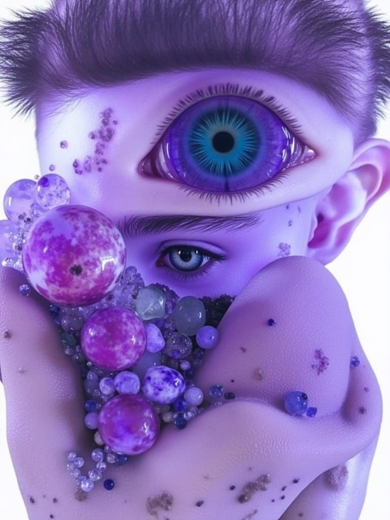 Mochi Astrologer in Fraktur Calcite