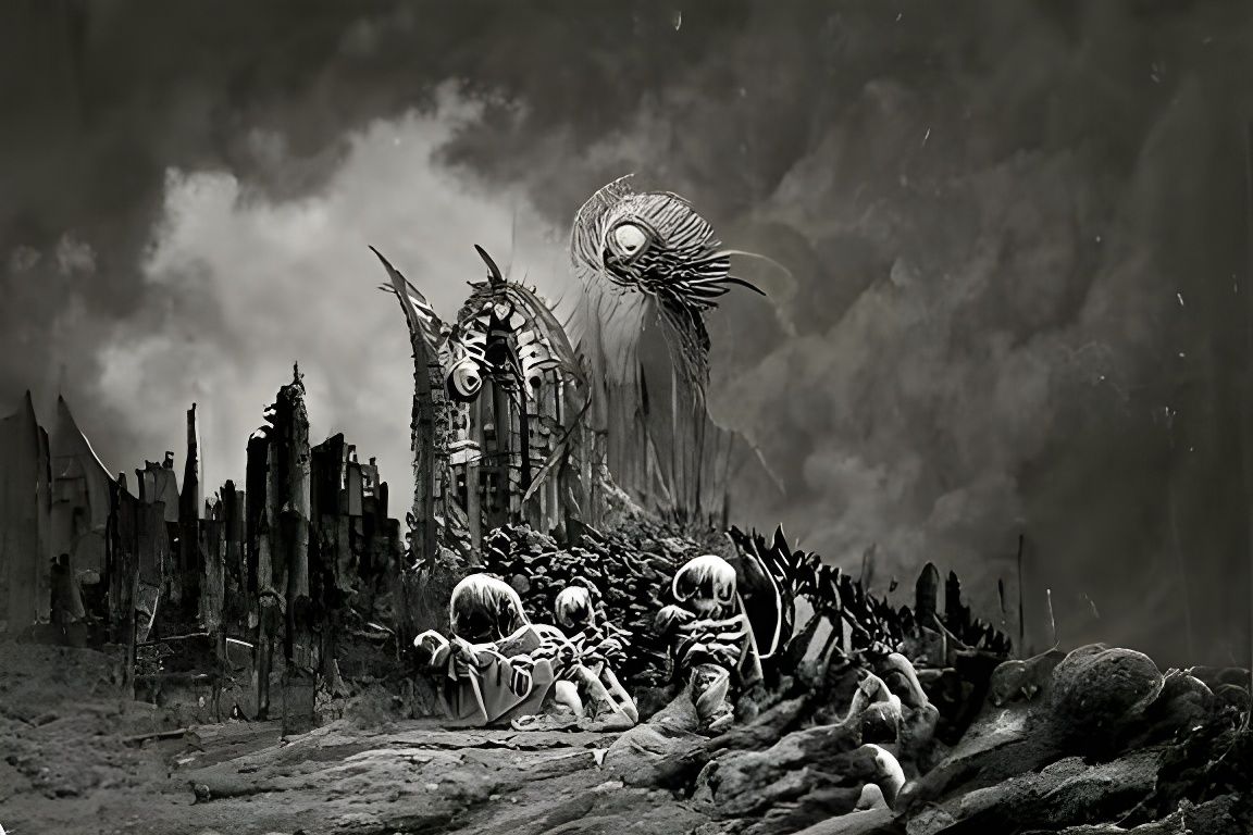 Doomsday Chronicle: Slice of Life in Dark Art Style