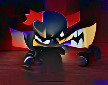 Abstract Angry Shadow Illustration