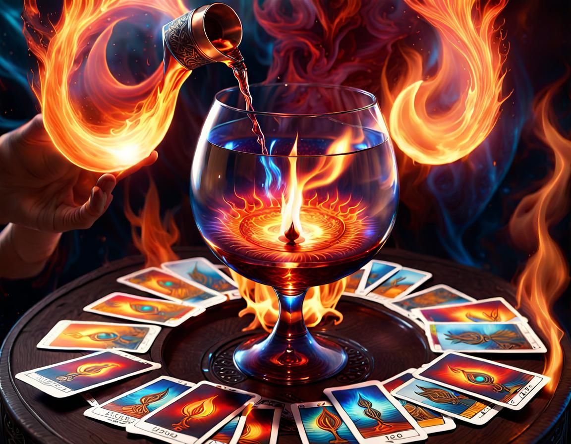 Holo-Prismatic Tarot Card Reading in Naturepunk Style