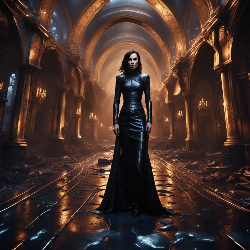 Famke Janssen as Hypnotist in Berlin: Digital Art