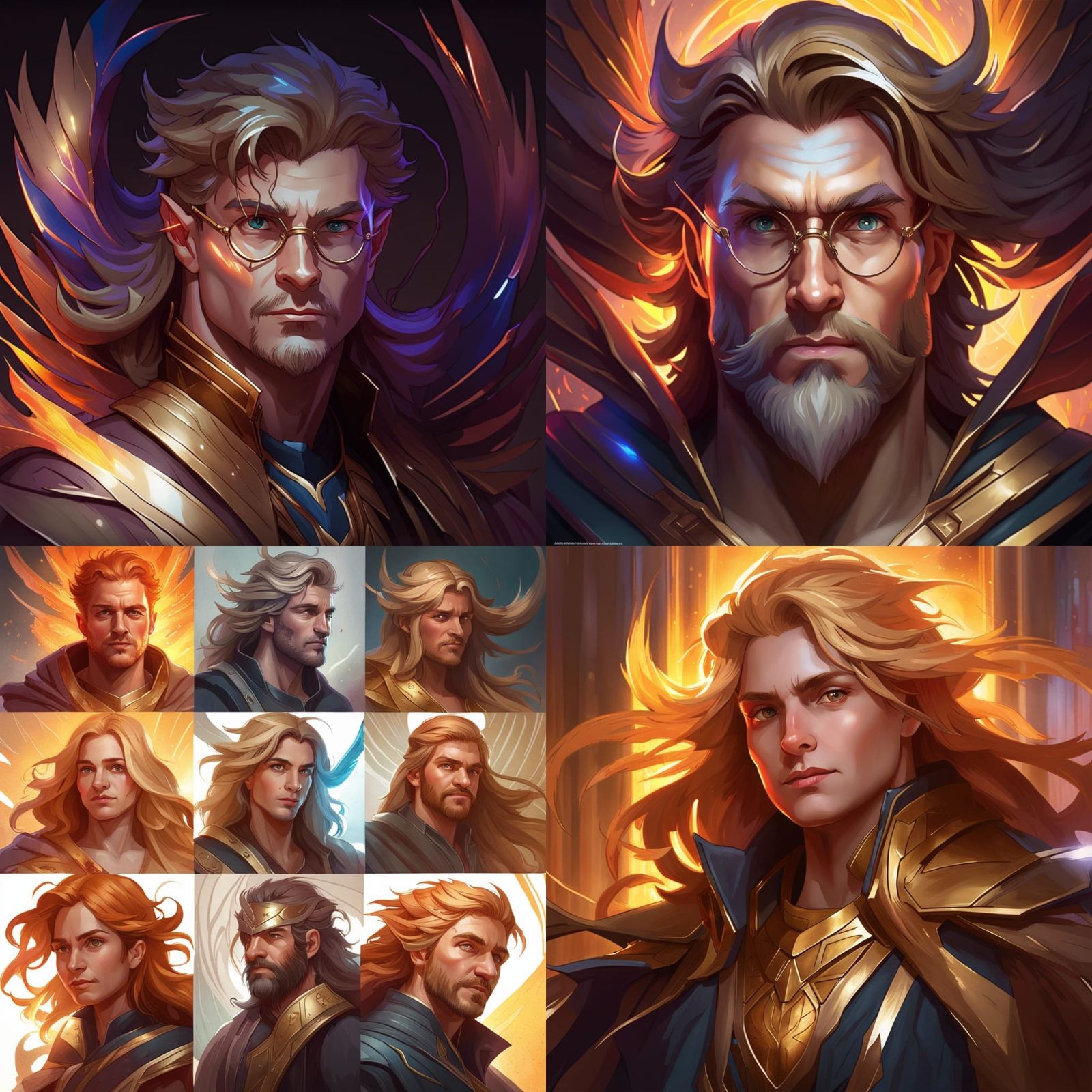 Asgardian Harry Potter host of the Phoenix Force head and shoulders portrait, 8k resolution concept art portrait by Greg...