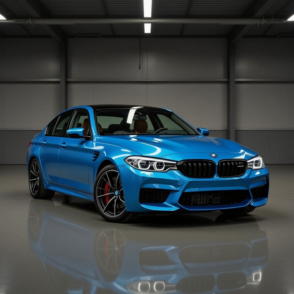 Burning Blue BMW M5: Solitude and Legacy