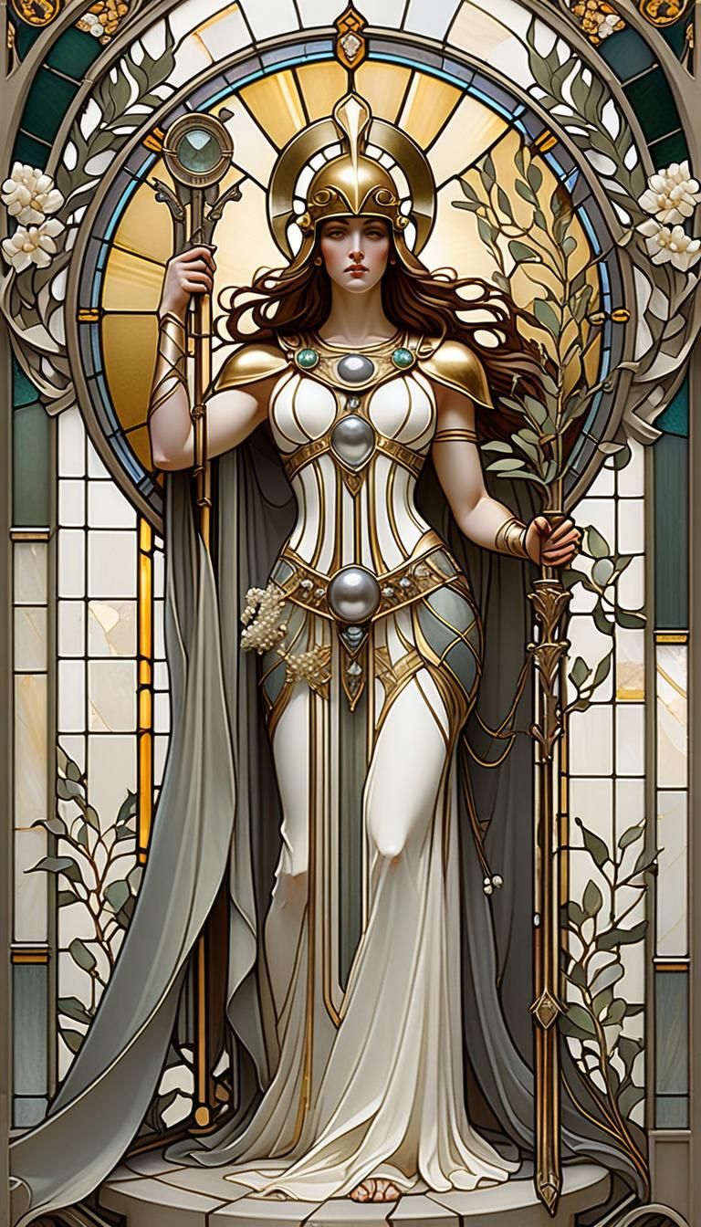 Stained Glass Athena
