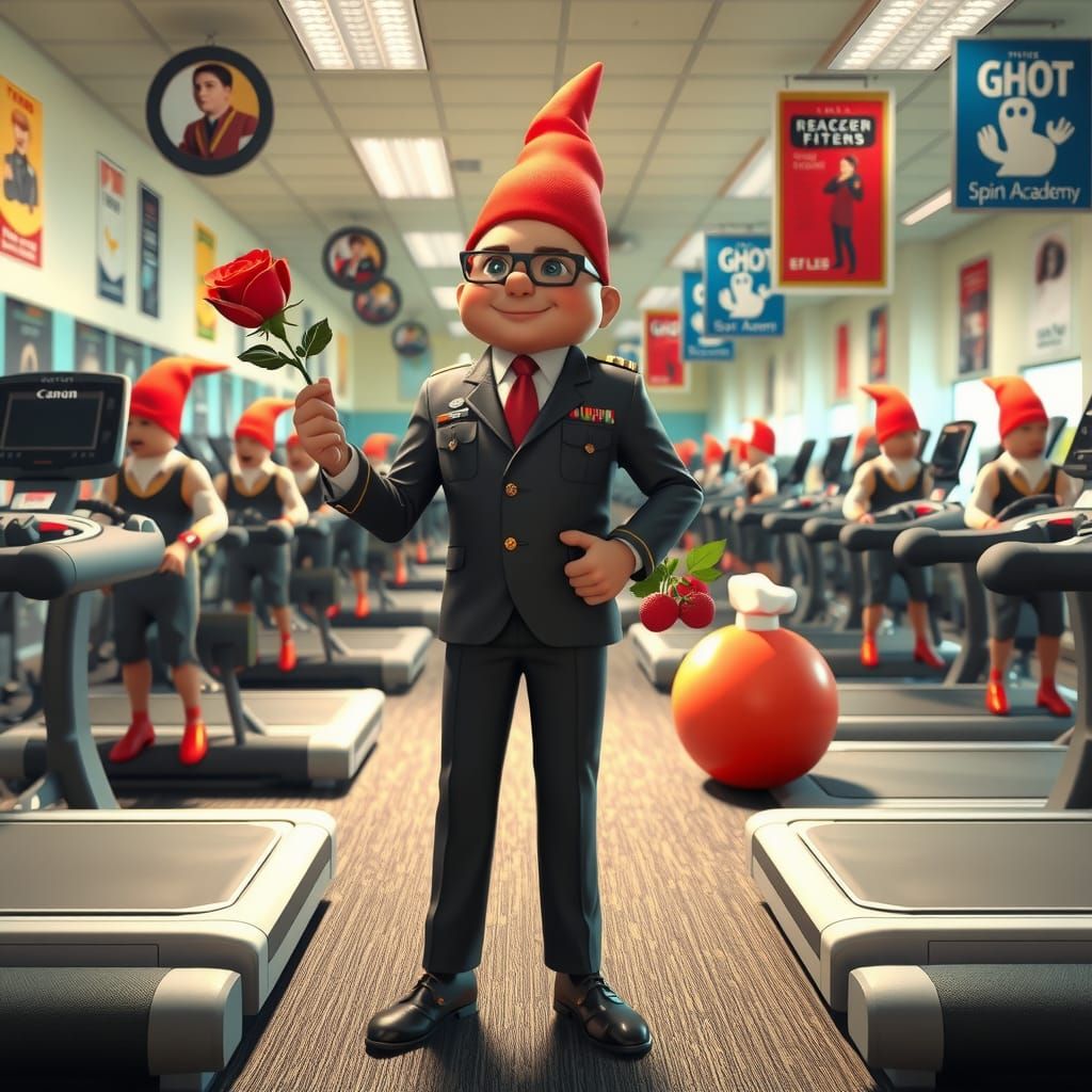 Finger People Gym Class in Vibrant 3D Anime Style