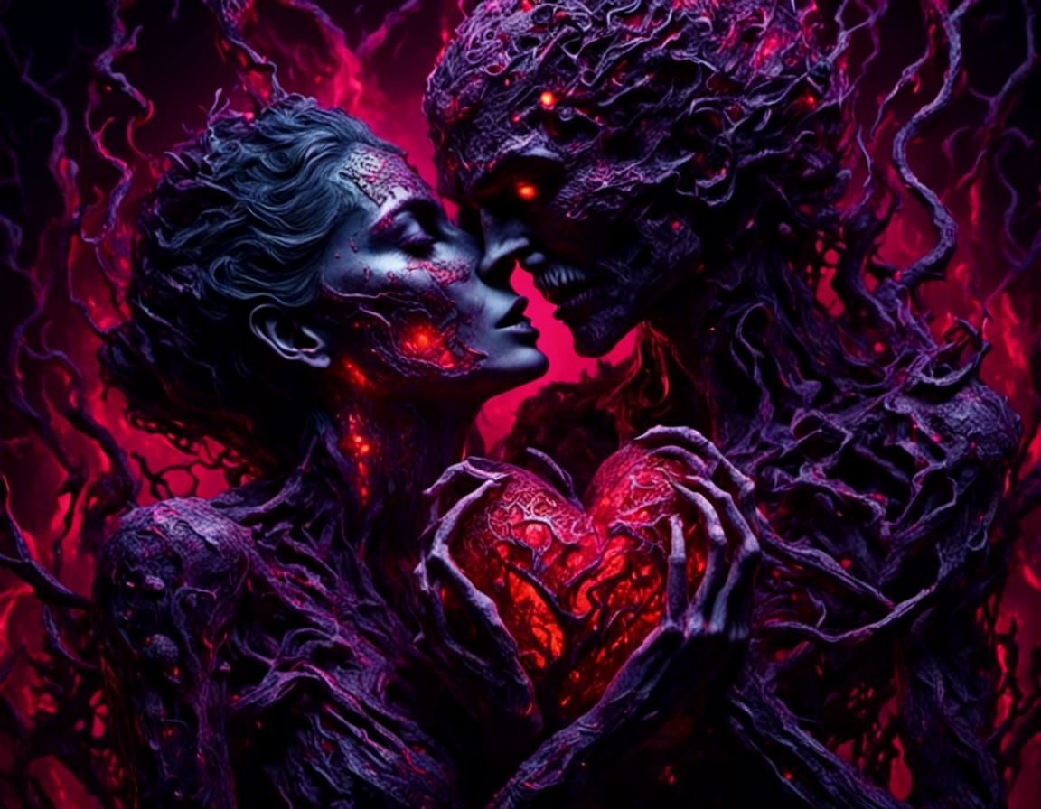 Visceral Horror: Man Ripping Out a Heart