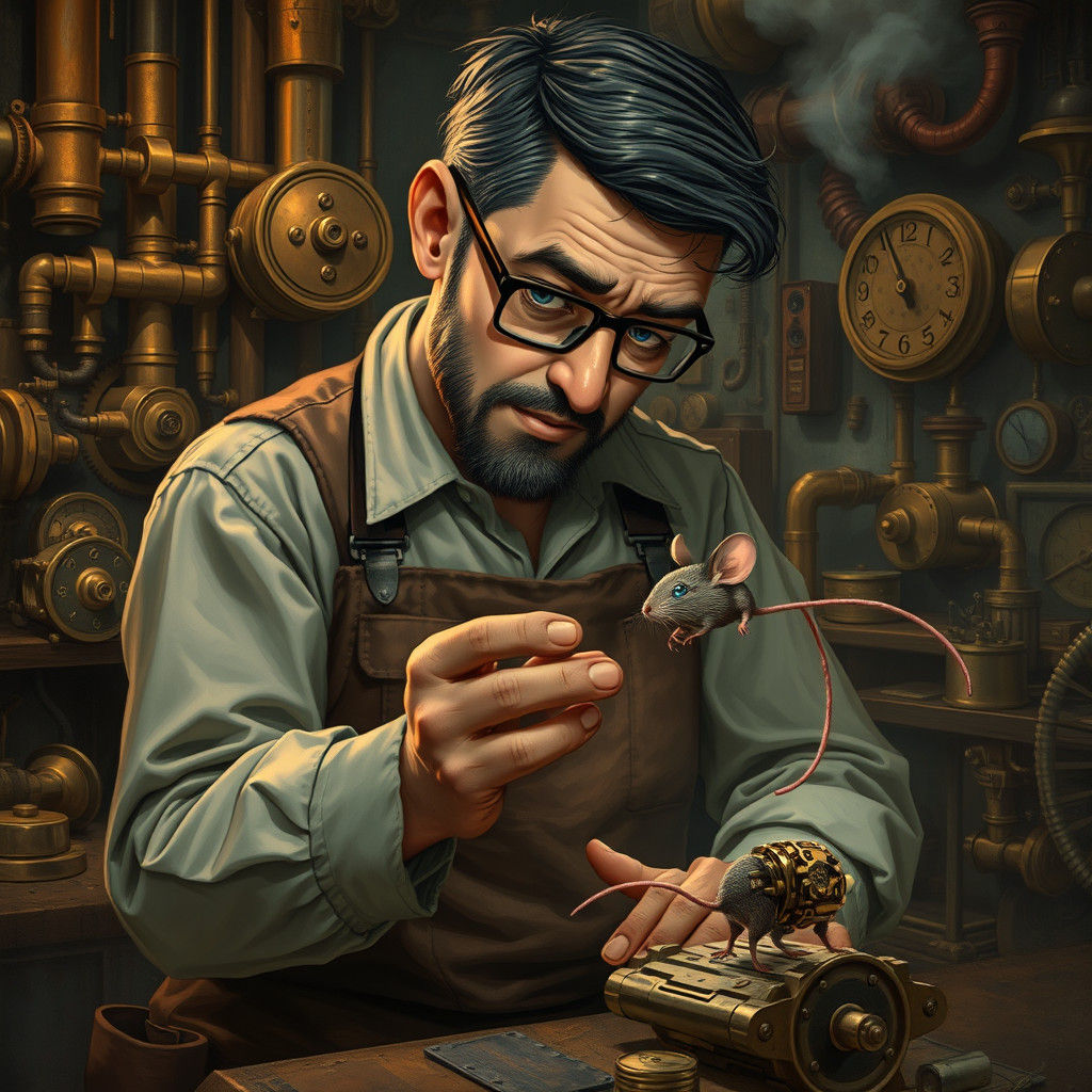Steampunk Mechanic Creates Tiny Clockwork Mouse