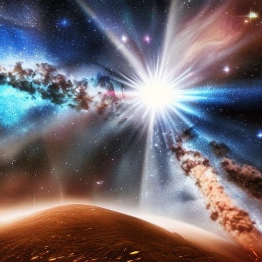 Epic Big Bang Digital Matte Painting