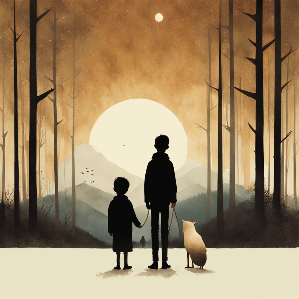 Whimsical Storybook Father and Son Reunion