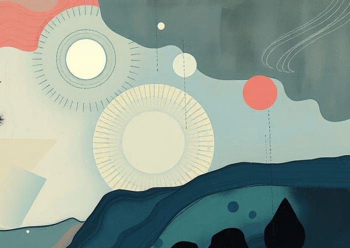 Abstract Expressionist Masterpiece in Tachisme Style