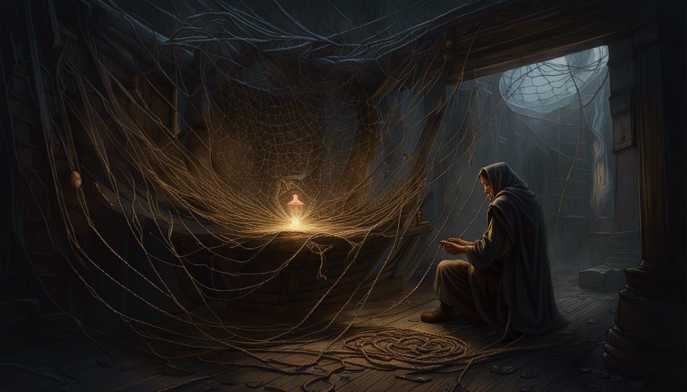 Dark Fantasy Weaver Entraps Victims in Hyperdetailed Web