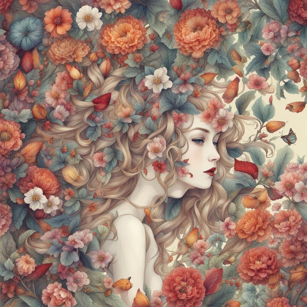 Abstract Beauty Generated by AI