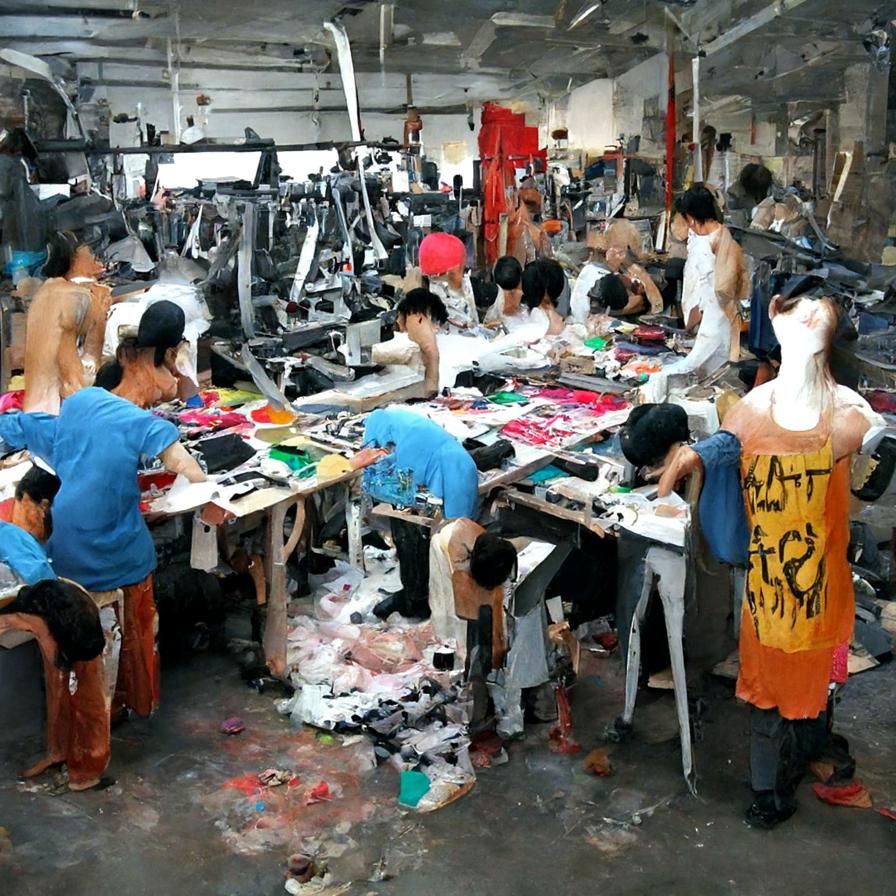 Sweatshop that produces art