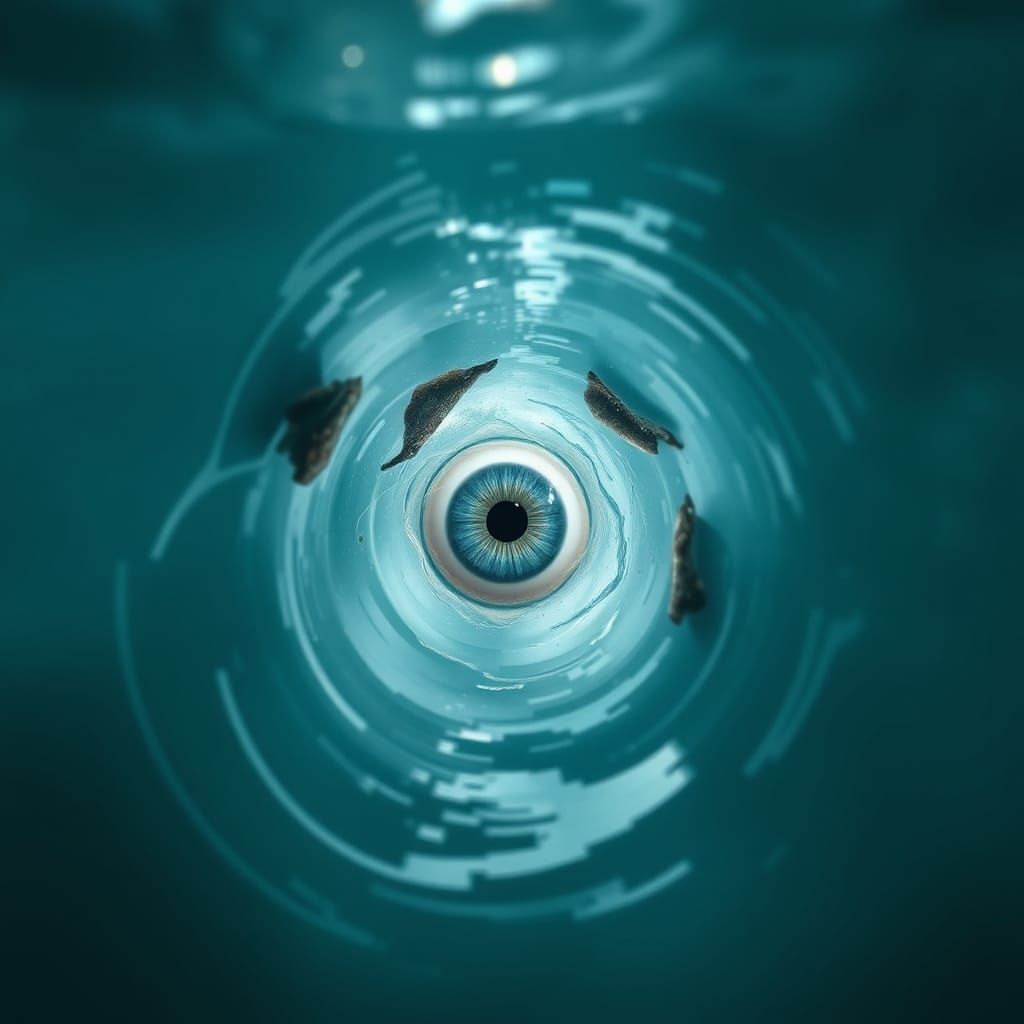 Ethereal Water Shield in Atlantide Protects with Open Eye