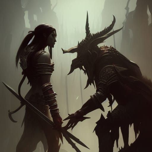 Dark Elf's Ambush: A Dark Fantasy Masterpiece