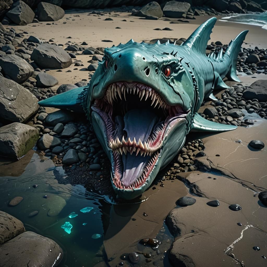 Biomechanical Shark-Lizard Hybrid Emerges from the Sea