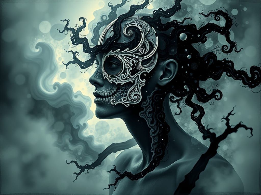 Pseudo-Solarisation Fractography Pressed Tin Tintype Tinplat...