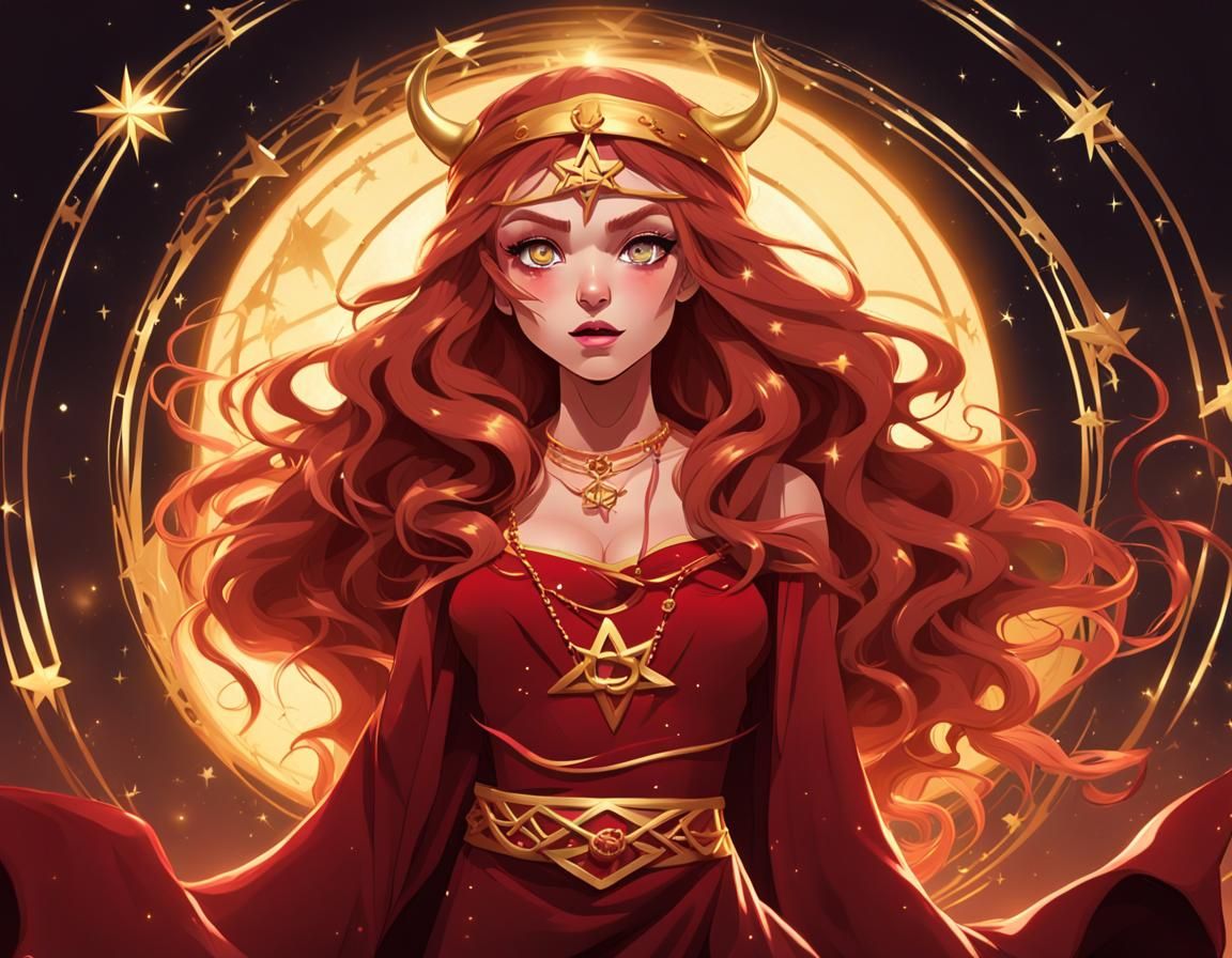 Witch in Snowy Forest, Hyperrealistic Portrait