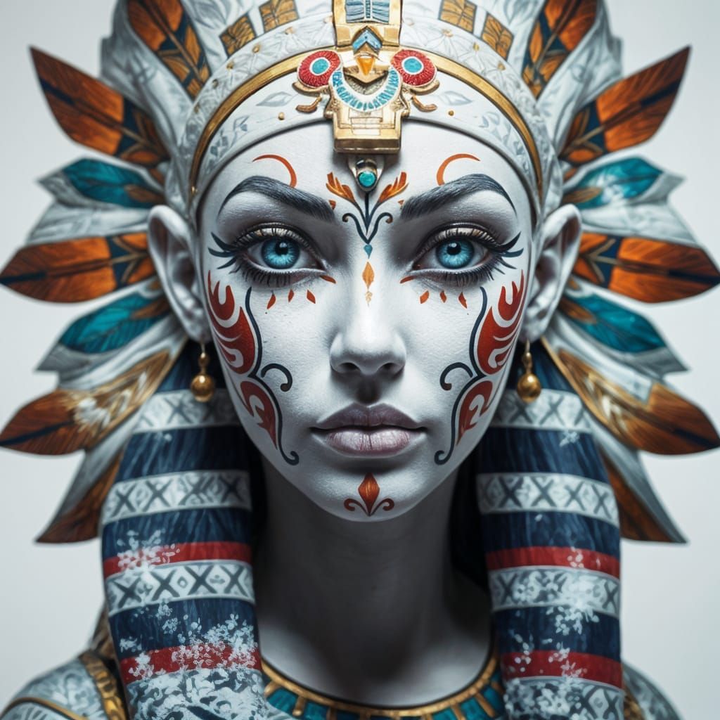 Egyptian Woman Portrait: Detailed Fantasy Concept Art