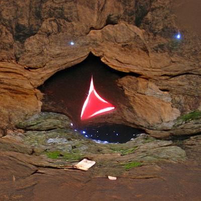 Ethereal Portal Shimmers with Unknown Light