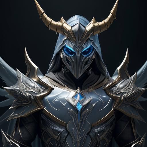 Angel Knights in Heaven with Crystal Swords