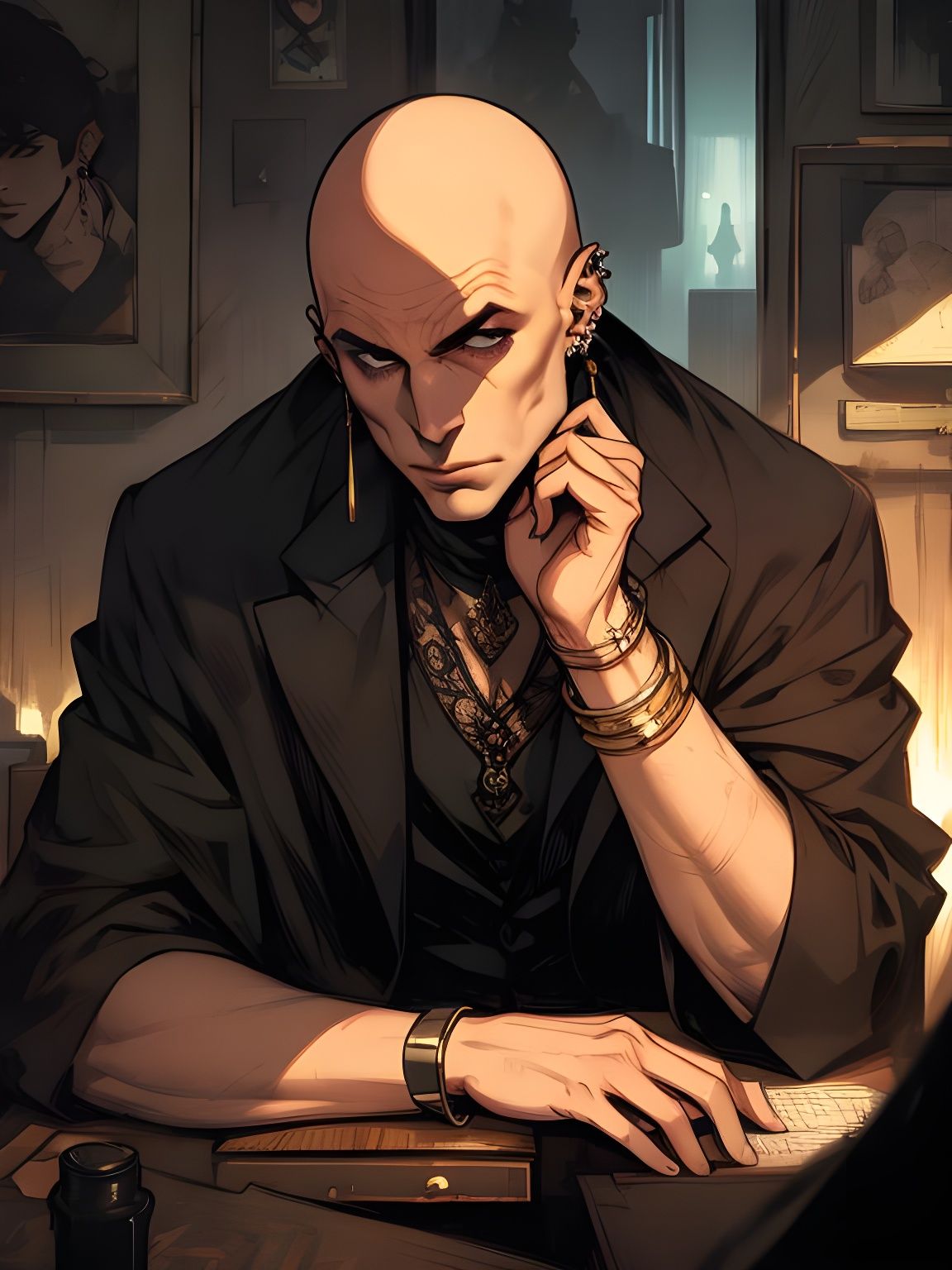 Cute Cartoon Boy Portrait with Gardening Theme