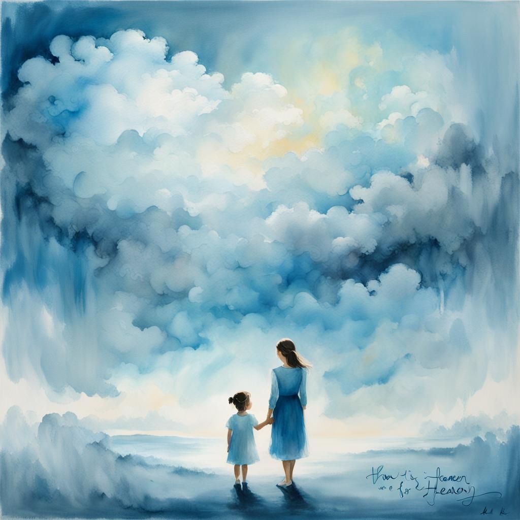 Little Girl Waiting in Rothko-Estrada Airbrush Style