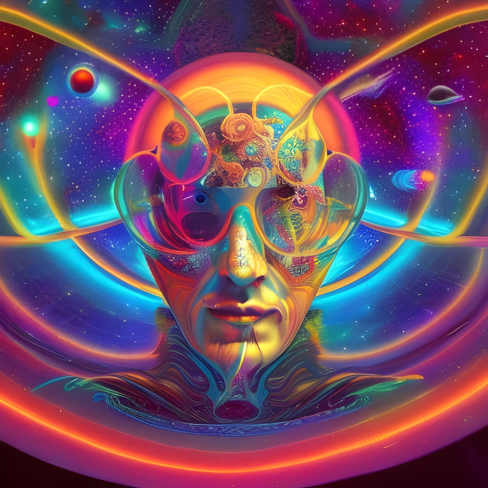Cosmic Illusion: A Fantasy Astral Illustration