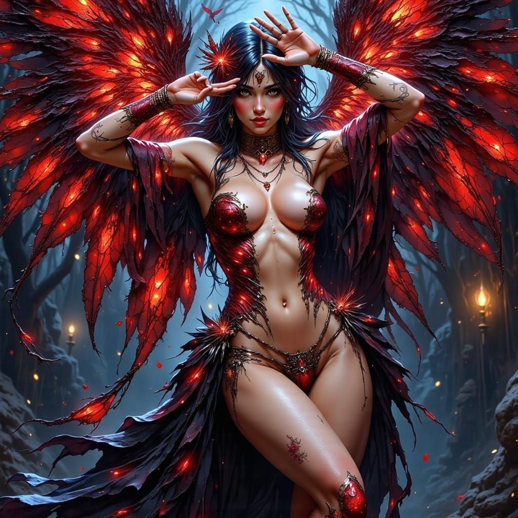 Lucifer after the fall... (female version)