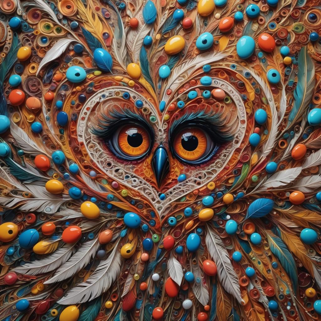Psychedelic Eye Painting in Hyperrealistic Style