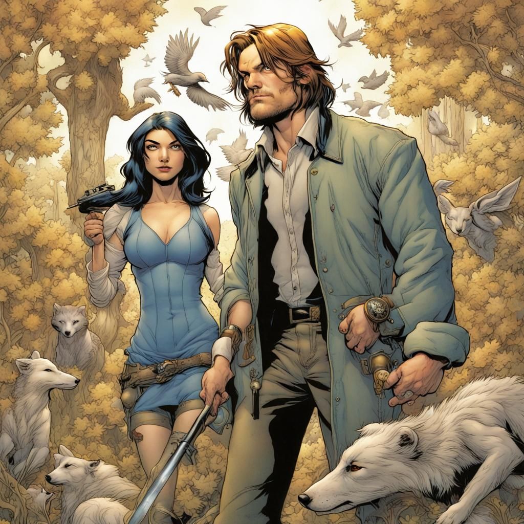 Fables Comic Book Style Illustration