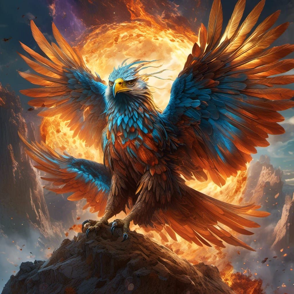 Hyperrealistic Shyena Ascends to Heaven: Concept Art