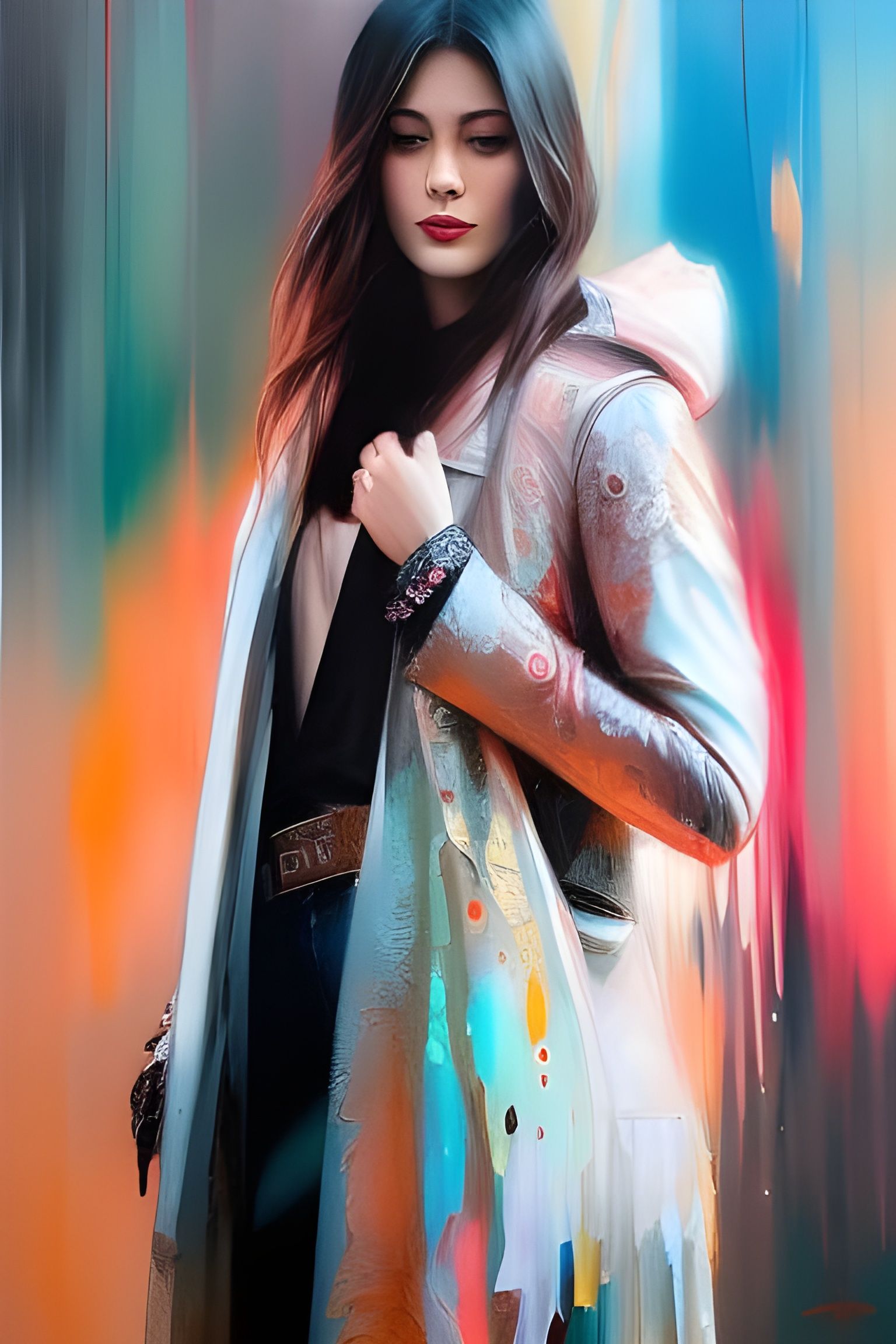 Ria Hagane's White Trench Coat