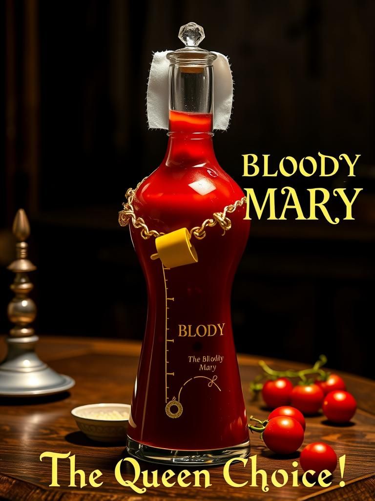 Elegant Glass Bottle Shaped as Elizabethan Lady