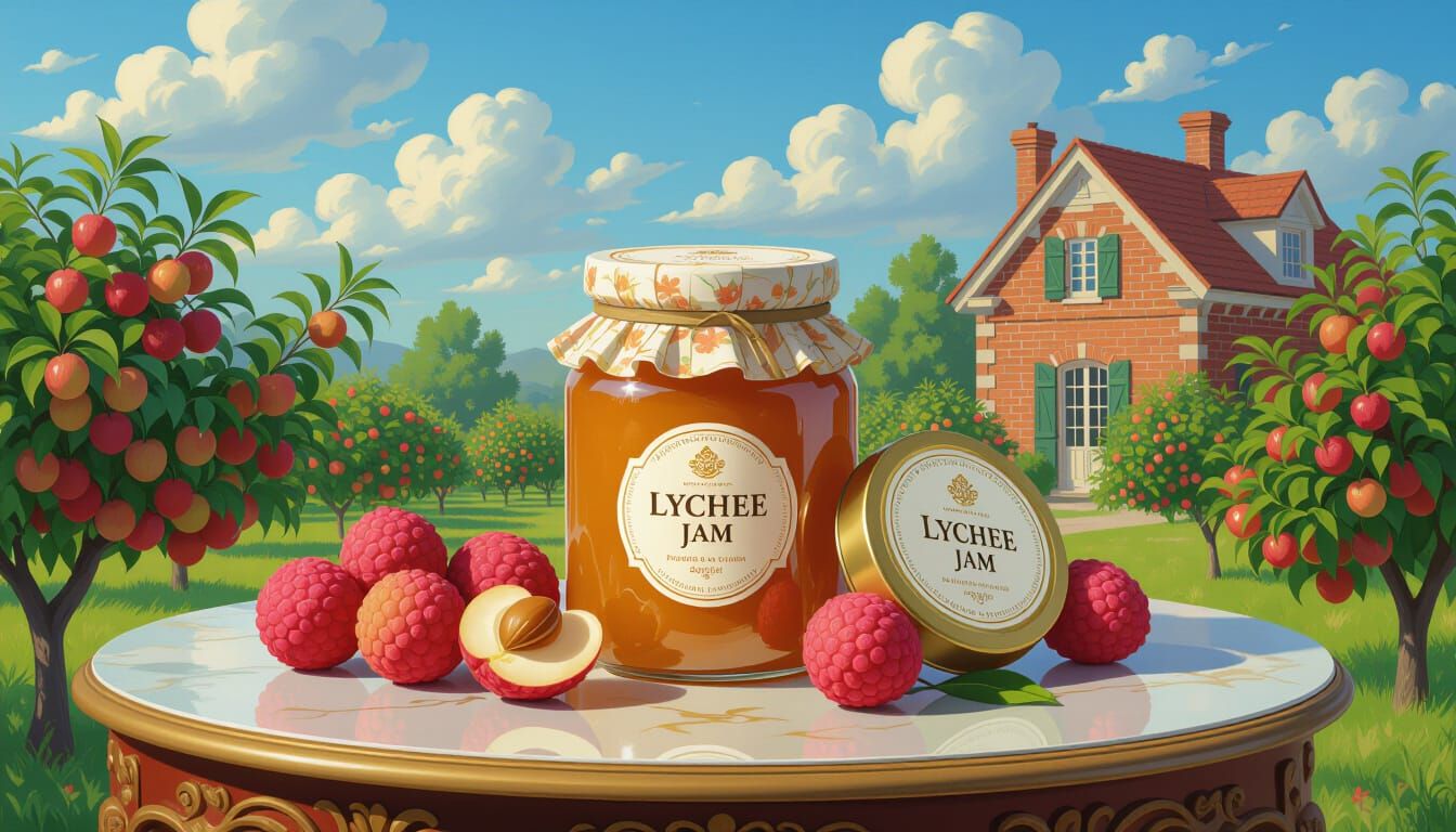 Luxurious Lychee Jam Setting on Royal Table