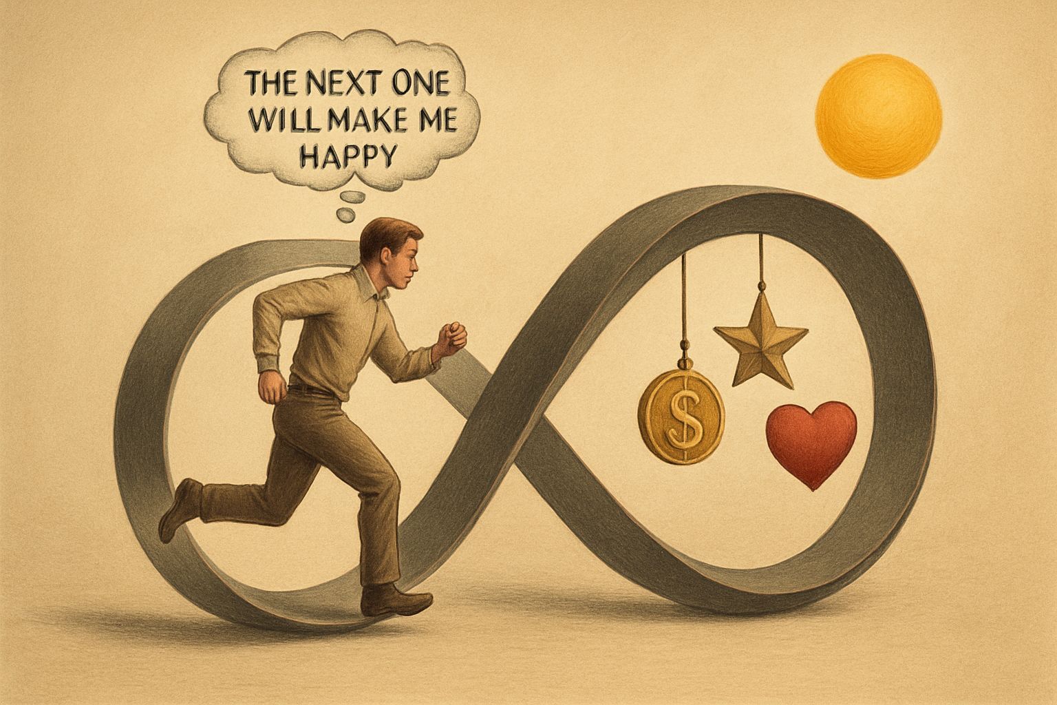 Eternal Pursuit in Infinity Loop Art