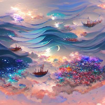 Dreamlike Ocean Reflection