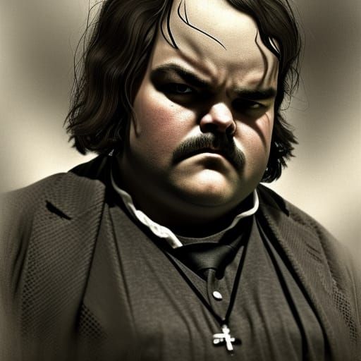 Jack Black as Victorian Gangster: Gothic Portrait