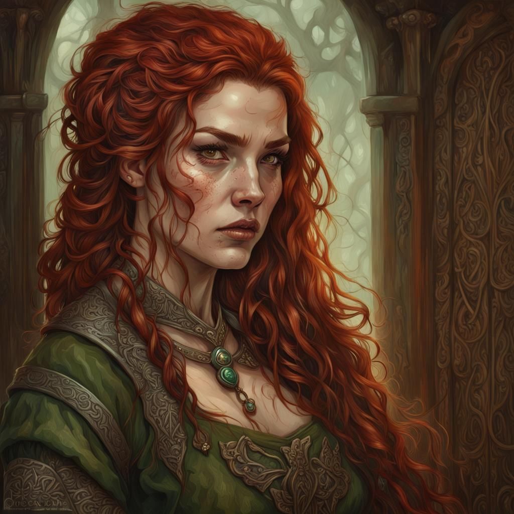 Fantasy Portrait of a Beautiful Dwarven Rogue