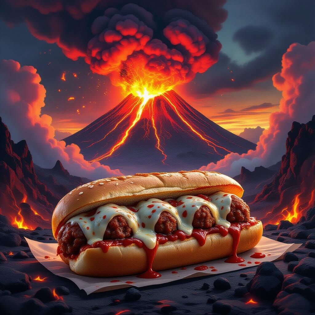 Volcanic Meatball Sub: A Fusion of Flavors and Fire