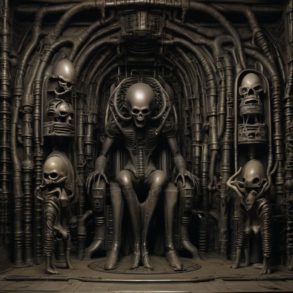 Grimdark Scene in a Blended Style