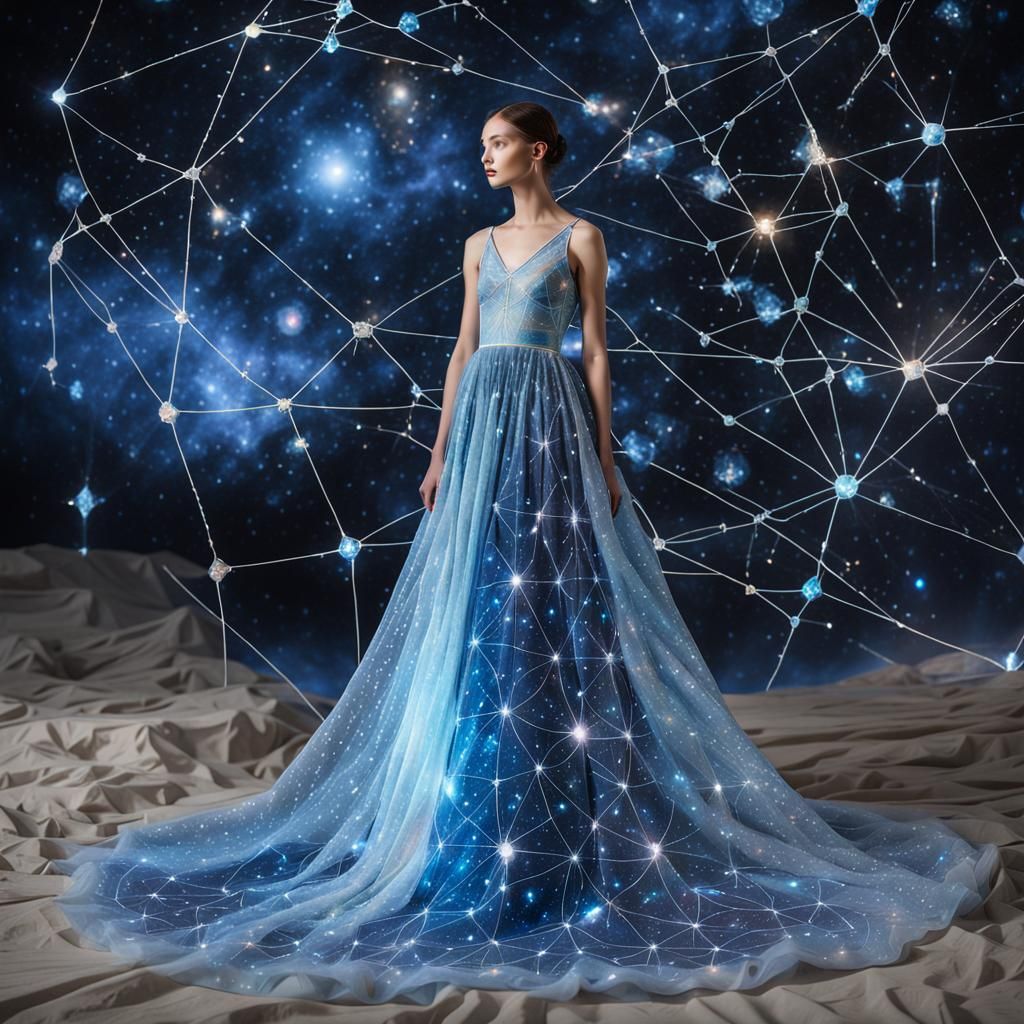 Ethereal Gown Made of Constellations