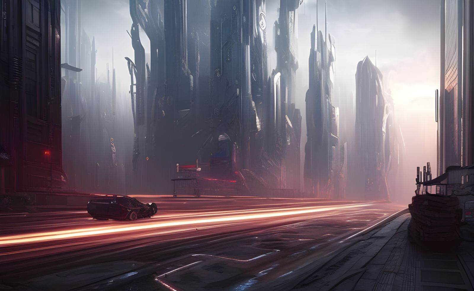 Detailed Hyper-Realistic Dystopian Cityscape in Unreal Engin...